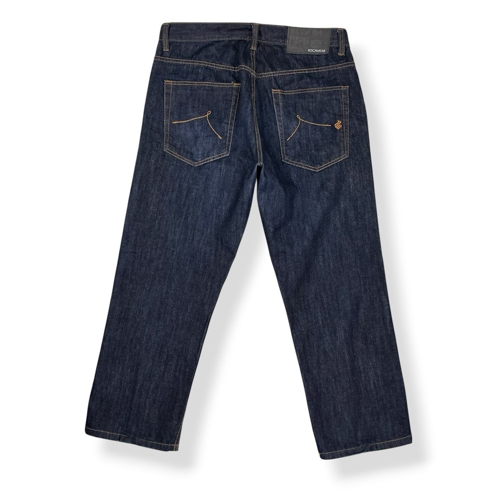 Rocawear Jeans Mens 36x30 (ACTUAL 36x29.5) Blue Original Fit Cotton Dark Wash